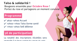 Taïso Rose : bougeons ensemble pour Octobre Rose !